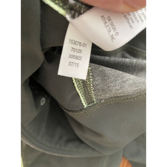 Athleta Colorblock Revelation Tight Pants Jasper Green/Luminous Green S - Picture 4 of 6